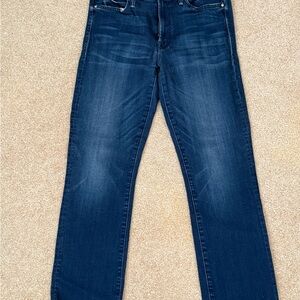 MOTHER Dark Blue Straight Jeans